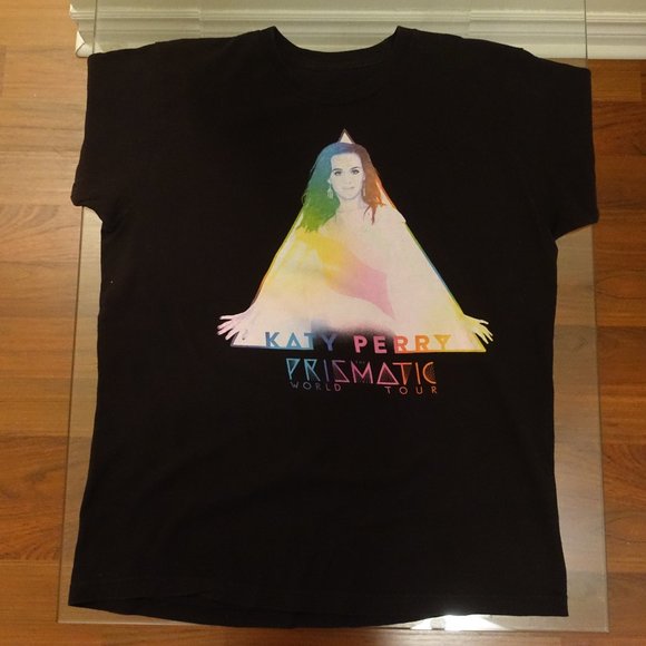 Katy Perry Prismatic World Tour T-Shirt Size Small Black - Picture 4 of 6